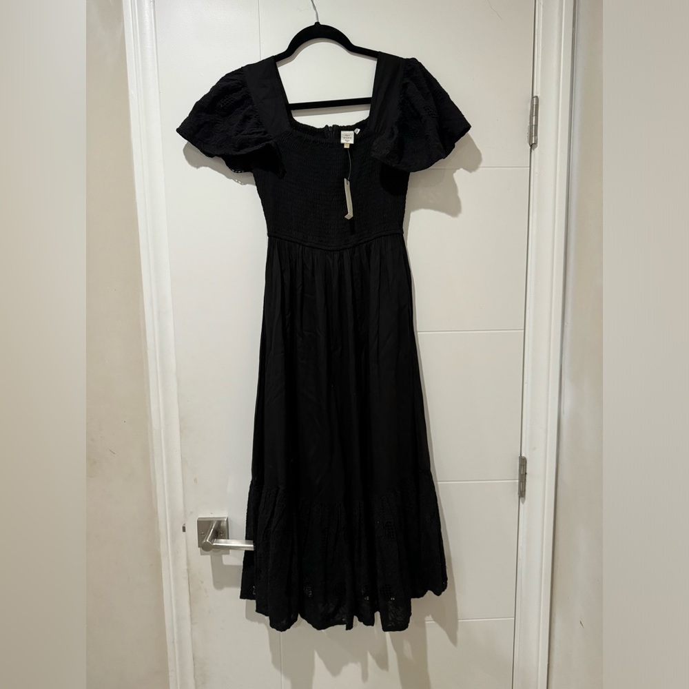 New !!black midi dress